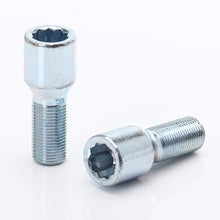 Load image into Gallery viewer, Kit of 10 silver wheel bolts 33mm 14x1.25 + Wrench