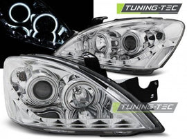 Fari Anteriori per MITSUBISHI LANCER 7 04-07 DAYLIGHT CHROME