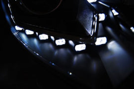 Fari Anteriori per FORD FOCUS MK3 11- 10.14 DAYLIGHT Neri