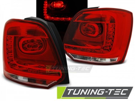 Fanali Posteriori LED Rossi Bianchi per VW POLO 6R 6C 09-14