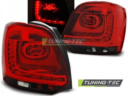 Fanali Posteriori LED Rossi SMOKE per VW POLO 6R 6C 09-14