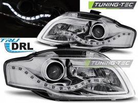 Fari Anteriori TRUE DRL CHROME per AUDI A4 B7 11.04-03.08