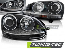 Carica l&#39;immagine nel visualizzatore di Gallery, Fari Anteriori SPORT Neri per VW GOLF MK5 10.03-09