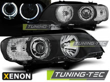 Carica l&#39;immagine nel visualizzatore di Gallery, Fari Anteriori XENON ANGEL EYES LED Neri per BMW X5 E53 09.99-10.03