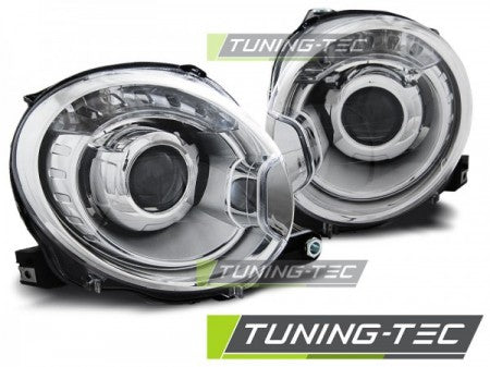 Fari Anteriori per FIAT 500 07-15 CHROME