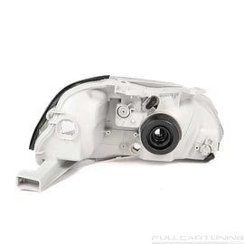 Fari Anteriori TYC JDM regolazione manuale interno nero Honda Civic EK EJ Pre Facelift