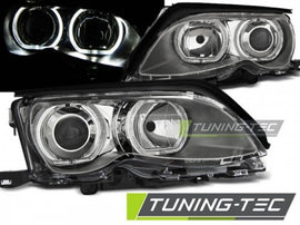 Fari Anteriori ANGEL EYES LED CHROME per BMW Serie 3 E46 09.01-03.05