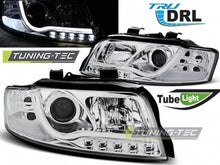 Load image into Gallery viewer, Fari Anteriori TUBE LIGHT DRL CHROME per AUDI A4 B6 10.00-10.04