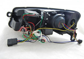 Fari Anteriori XENON TUBE LIGHT DRL Neri per AUDI A6 C6 04-08