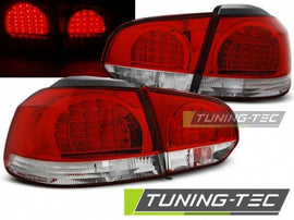 Fanali Posteriori LED Rossi Bianchi per VW GOLF MK6 10.08-12