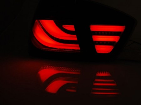 Fanali Posteriori LED BAR SMOKE Neri per BMW Serie 3 E90 03.05-08.08