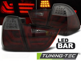 Fanali Posteriori LED BAR Rossi SMOKE per BMW Serie 3 E91 09-11