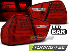 Fanali Posteriori LED BAR Rossi per BMW Serie 3 E90 03.05-08.08
