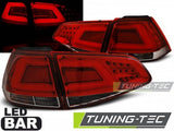 Fanali Posteriori LED BAR Rossi Bianchi per VW GOLF MK7 13-17