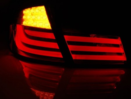 Fanali Posteriori LED BAR Neri per BMW Serie 5 F10 10-07.13