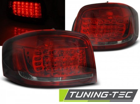 Fanali Posteriori LED Rossi SMOKE per AUDI A3 8P 08-12