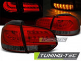 Fanali Posteriori LED BAR Rossi SMOKE per VW GOLF MK6 10.08-12