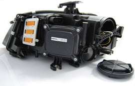 Fari Anteriori TRUE DRL Neri per AUDI A4 B8 04.08- 11