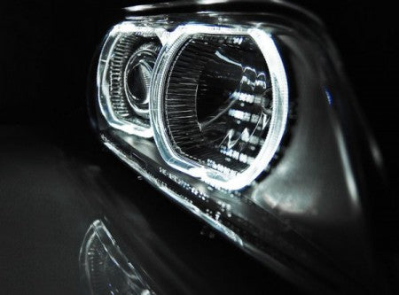 Fari Anteriori ANGEL EYES LED Neri per BMW Serie 5 E39 09.95-06.03