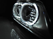Carica l&#39;immagine nel visualizzatore di Gallery, Fari Anteriori ANGEL EYES LED Neri per BMW Serie 5 E39 09.95-06.03