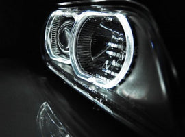 Fari Anteriori ANGEL EYES LED Neri per BMW Serie 5 E39 09.95-06.03