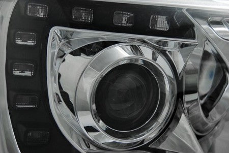 Fari Anteriori TRUE DRL CHROME per VW T5 2010-2015