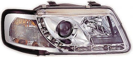 Audi A3 8L 96-00 Fari Anteriori R8 Style a LED Chrome V1