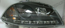 Load image into Gallery viewer, Seat Ibiza/Cordoba 6L 02+ Fari Anteriori R8 Style a LED Neri V1