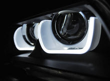 Carica l&#39;immagine nel visualizzatore di Gallery, Fari Anteriori XENON U-LED LIGHT Neri per BMW X1 E84 08.12-01.14