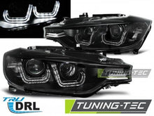 Load image into Gallery viewer, Fari Anteriori U-LED LIGHT Neri per BMW Serie 3 F30/F31 10.11 - 05.15