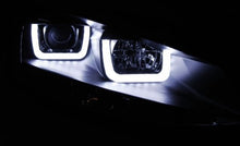 Carica l&#39;immagine nel visualizzatore di Gallery, Fari Anteriori U-LED LIGHT Neri per VW GOLF MK7 11.12-17