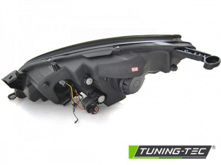 Fari Anteriori per OPEL ASTRA J 10-15 TUBE LIGHT Neri