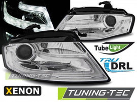Fari Anteriori XENON TRUE DRL CHROME per AUDI A4 B8 04.08-11