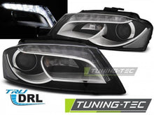 Load image into Gallery viewer, Fari Anteriori TRUE DRL Neri per AUDI A3 8P 08-12