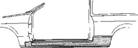 OEM-parts minigonna OEM sinistra Honda Civic EC/ED 88-91 3D