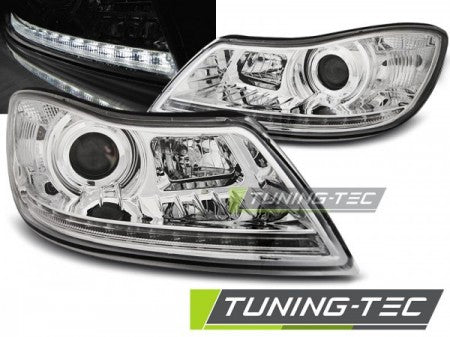 Fari Anteriori DAYLIGHT CHROME per SKODA OCTAVIA 1Z 09-12