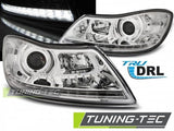 Fari Anteriori TRUE DRL CHROME per SKODA OCTAVIA 1Z 09-12