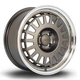 Cerchio in Lega Rota EG6 16x7 4x108 ET35 Gunmetal Machined Lip