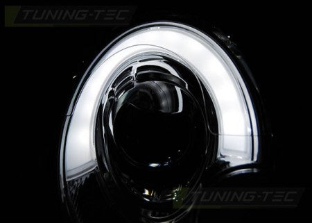 Fari Anteriori TUBE LIGHT CHROME per BMW MINI R56(COOPER) 06-14