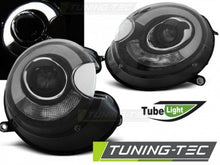 Carica l&#39;immagine nel visualizzatore di Gallery, Fari Anteriori TUBE LIGHT Neri per BMW MINI R56(COOPER) 06-14