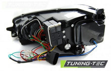 Carica l&#39;immagine nel visualizzatore di Gallery, Fari Anteriori U-LED LIGHT Neri con Neri LINE per VW GOLF MK7 11.12-17