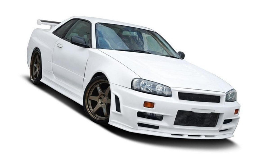 Fianchetti anteriori allargati Z-TYPE LOOK NISSAN SKYLINE R34 GTR (FOR Z-TYPE Paraurti)