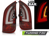 Fanali Posteriori LED BAR Rossi Bianchi per VW UP! 3.11- / SKODA CITIGO 12.11-