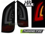 Fanali Posteriori LED BAR SMOKE Neri per VW UP! 3.11- / SKODA CITIGO 12.11-