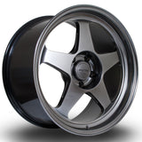 Cerchio in Lega Rota Slipstream 18x9.5 5x114.3 ET38 Hyper Black