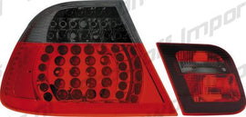 BMW Serie 3 E46 Sedan 98-02 Fanali Posteriori a LED Rossi/Smoke
