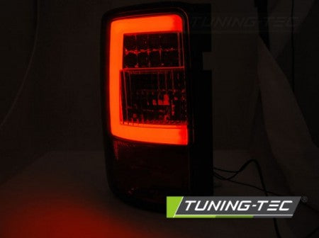 Fanali Posteriori LED BAR Neri per VW CADDY 03-03.14