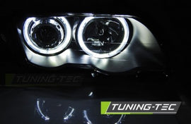 Fari Anteriori ANGEL EYES LED Neri per BMW Serie 3 E46 05.98-08.01 S/T