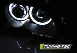 Fari Anteriori ANGEL EYES LED Neri per BMW Serie 3 E46 09.01-03.05