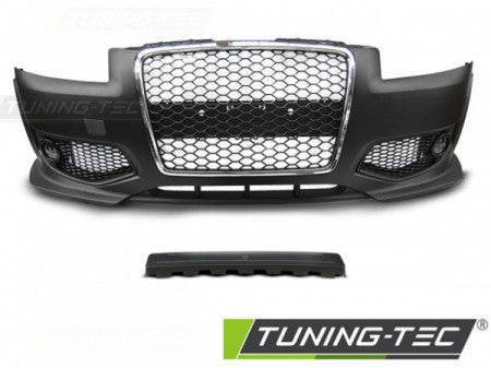 Paraurti Anteriore Sportivo CHROME Nero per AUDI A3 8P 06.05-04.08